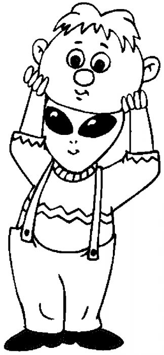 Costume &#8211; Boy Coloring Page