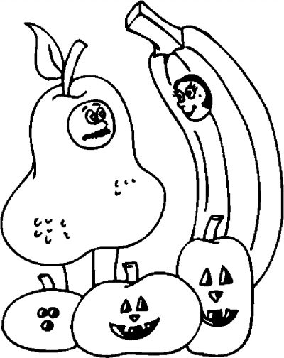 Costume &#8211; Fruit Coloring Page