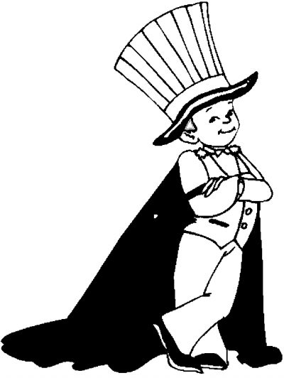 Costume &#8211; Magician Coloring Page
