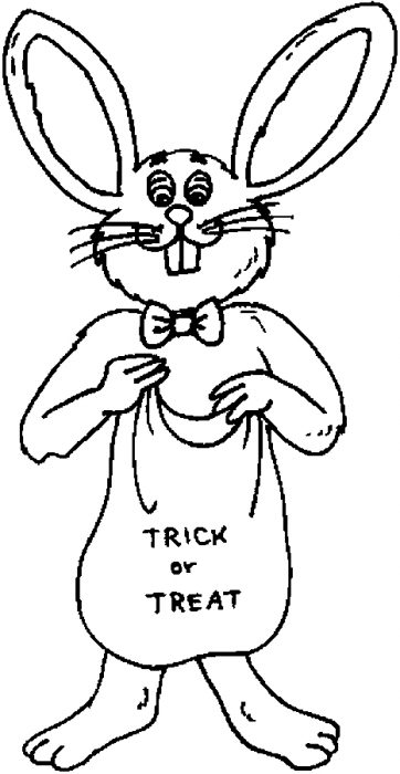 Costume &#8211; Rabbit Coloring Page