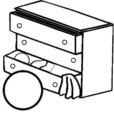 Dresser &#8211; Child&#8217;s Coloring Page