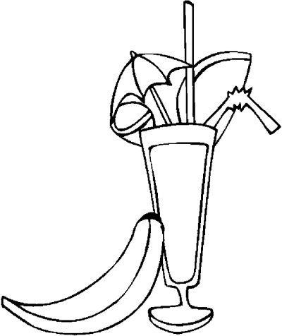 Drink &#8211; Fruit Coloring Page