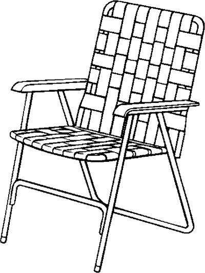 Lawn Chair &#8211; Folding Coloring Page