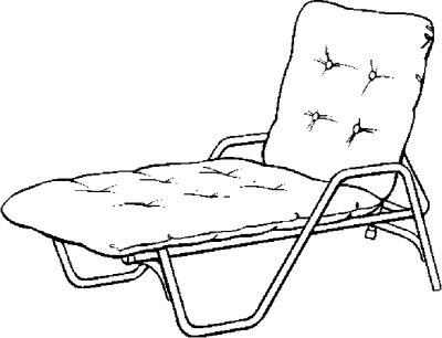 Lawn Chair &#8211; Reclining Coloring Page