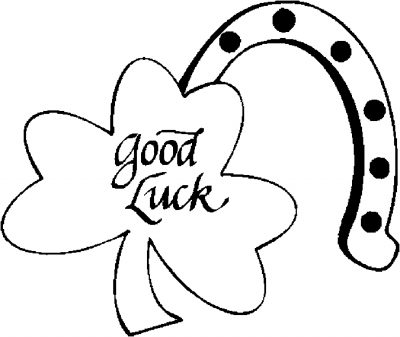 Shamrock &#8211; Good Luck Coloring Page