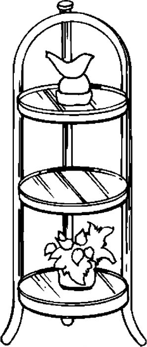 Shelf &#8211; Glass Coloring Page