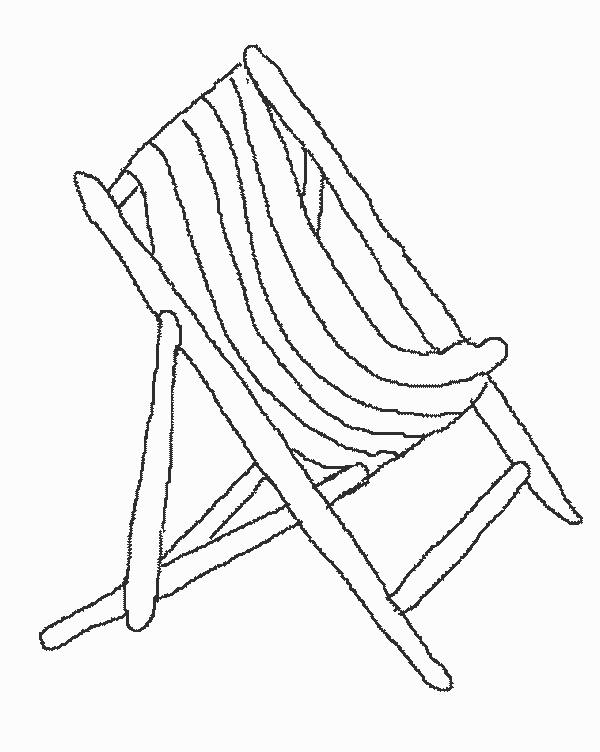 Spring &#8211; Deckchair Coloring Page