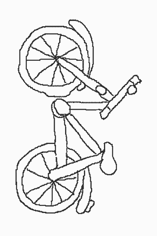 Summer &#8211; Bike Coloring Page