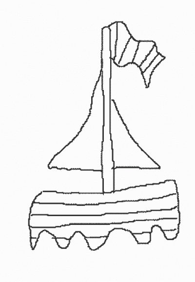 Summer &#8211; Boat Coloring Page