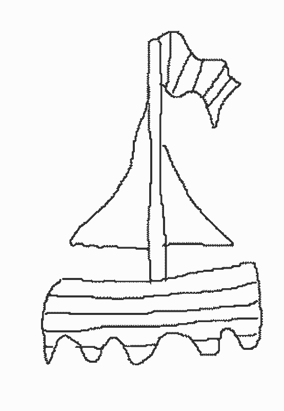 Summer &#8211; Boat Coloring Page