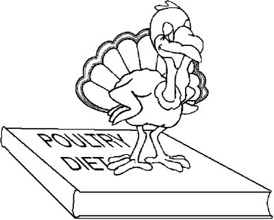 Turkey &#8211; Poultry Diet Coloring Page